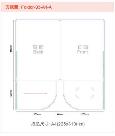 開揭式文件夾刀模下載